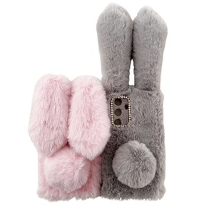 <strong>For</strong> Samsung <strong>Galaxy</strong> S24 Plus <strong>Case</strong> 3D Bunny Ears Fuzzy Winter Warm Phone Cover - Product Image 5