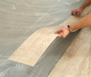 Suelo de Vinilo Autoadhesivo de <span class=keywords><strong>PVC</strong></span> con Adhesivo de 2 mm de Grosor Antideslizante para Uso en Hoteles, Suelo LVT - Product Image 6