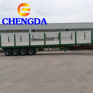 Semi-remorque à plateau latéral à 3-4 essieux, dimensions personnalisables, bon prix - Product Image 3