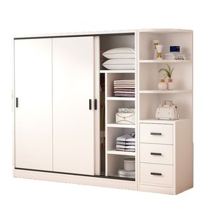 Dongma Full Solid Wood Modern Design <strong>Wardrobe</strong> with Sliding Doors for Bedroom Furniture <strong>Large</strong> Capacity Storage - Product Image 1