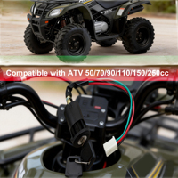 Interruptor de Encendido Compatible con ATV 50/70/90/110/150/250cc Quad 4 Ruedas, Pit Dirt Bike, Repuestos para Motocicletas