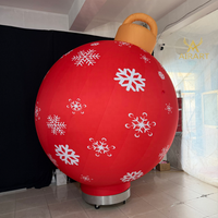 Ballon gonflable rouge de Noël personnalisé pour la décoration