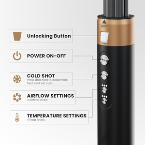 ไดร์เป่าผม5อิน1สำหรับใช้ในการจัดแต่งทรงผมแปรงลมร้อนเครื่องหนีบผมแบบมืออาชีพ - Product Image 2