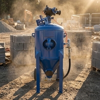 Machine de sablage abrasif mixte industrielle de type ouvert, vente en gros, sablageuse à sable pour l'élimination de la rouille des surfaces métalliques