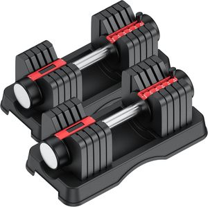 5LB 15LB 25LB 35LB 45LB 55LB <strong>Set</strong> <strong>of</strong> Adjustable Dumbbells Free <strong>Weights</strong> Dumbbells Kit <strong>for</strong> <strong>Women</strong> Men - Product Image 4