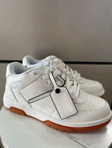 Chaussures de créateur Offes pour femmes et hommes, baskets blanches, lacets en forme de flèche, couture, basses, chaussures décontractées, baskets - Product Image 5