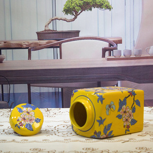 Mới Hiện Đại Cam Vuông Sứ Nồi Trung Quố<span class=keywords><strong>c</strong></span> Lưu Trữ Jar Với Mềm Hoa Trang Trí Nghệ Thuật Deco Phong <span class=keywords><strong>C</strong></span>ách Bình Gốm Cho Đám <span class=keywords><strong>C</strong></span>ưới - Product Image 5