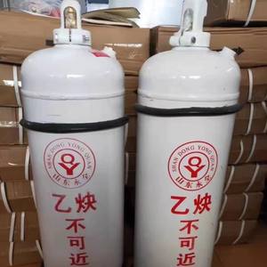 Bouteilles en acier de 40 L pour acétylène et dioxyde de carbone, 48 kg, utilisation de gaz et d'oxygène, équipées d'un chariot - Product Image 3