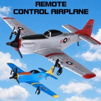 Avion RC P-51 Mustang 2CH 2.4G en mousse EPP, planeur classique prêt à voler, jouet pour débutants, cadeau pour enfants