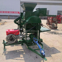 Décortiqueuse de millet mobile grande capacité, égreneuse de maïs monotube, moteur diesel 15 CV, économie d'énergie, marque FOYA, garantie 1 an
