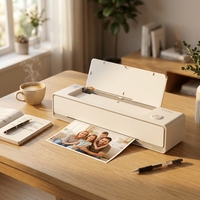 Imprimante couleur haute résolution pour petit bureau à domicile avec cartouche d'encre intégrée 4 couleurs, imprimante de bureau compacte pour documents