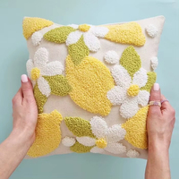 Housse de coussin de canapé, broderie tendance, utilisation hôtelière, fermeture éclair, design à motifs