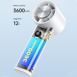 พัดลมมือแบบชาร์จไฟได้พัดลมทำความเย็นไฟฟ้าความเร็วสูงแบบพกพาพัดลมเทอร์โบสำหรับกลางแจ้งขนาดเล็ก - Product Image 6