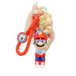 Cartoon 3D PVCAnime SuperBros Series Keychain Rubber CuteLuigi <strong>Yoshe</strong> Key Chain Doll Bag Pendant Car Keychain - Product Image 5