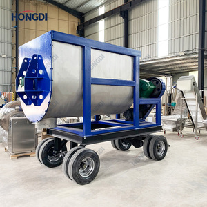 Mélangeur à vis industriel personnalisable avec moteur AC et boîte de vitesses - Grande capacité de 4000 L sur base portable - Product Image 6