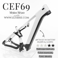 VTT électrique tout suspendu CEF69, moteur Bafang M510RS/M560RS, batterie 48V 835Wh&720Wh, frein à disque