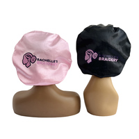 Ensemble d'emballage de luxe pour cheveux avec sac cadeau, cartes à cheveux, bandeaux et bonnets en satin, personnalisable avec logo