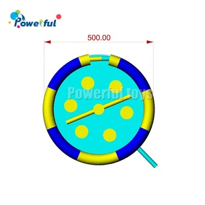 5m juego de deportes inflable Wipeout eliminador de juego de salto inflable colapso Juegos de parque de trampolín Wipeout - Product Image 4