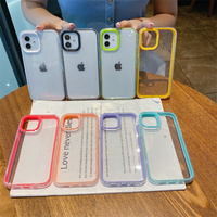 Coque de protection transparente 3-en-1 antichoc en TPU et PC pour iPhone 17 Air, 16, 15, 14, 13, 12, 11 Pro Max, XS, XR, 8, 7, 6 Plus