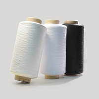 Fil de polyester DTY blanc brut teint, spécifications complètes 75D~600D 36F~192F