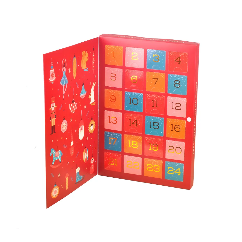 Custom Adventskalender Doos Kaars Wax Smelt Kleine Bad Bommen Chocolate Candy Cookie Adventskalender 2022