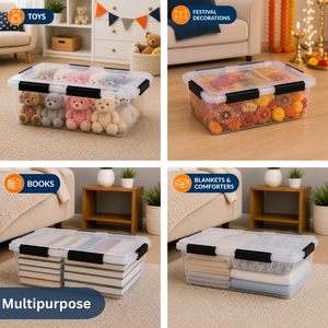 Factory Wholesale <b>Plastic</b> Storage <b>Bin</b> Waterproof Storage Box <b>With</b> <b>Lid</b> - Product Image 5