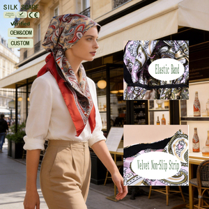 <span class=keywords><strong>Foulard</strong></span> <span class=keywords><strong>de</strong></span> nuit en satin imprimé cachemire pré-noué <span class=keywords><strong>avec</strong></span> bande élastique et bande antidérapante en velours pour le soin des <span class=keywords><strong>cheveux</strong></span> – Chapeau <span class=keywords><strong>de</strong></span> sommeil élégant pour femme - Product Image 1