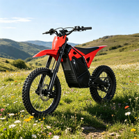 Motocicleta Eléctrica Todoterreno de Alta Capacidad HIGHPER de 10KW, 72V, 35Ah, con 90KM de Autonomía para Carreras Profesionales