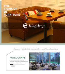 Mobilier de bureau design moderne canapé modulaire en tissu et cuir canapé de réception de luxe - Product Image 3