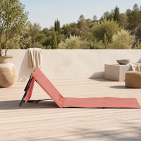 Chaise longue de plage Relax Compacte, facile à transporter, avec soutien dorsal multi-positions et sièges rembourrés, pour bronzer, camping, piscine, parc