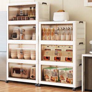 Armario de Almacenamiento Plegable para Niños con Ruedas para Sala de Estar, Color Sólido ZY-ZD5001 - Product Image 4