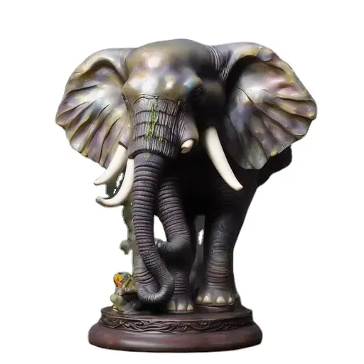 Mini resin elephant figurine/Statue/sculpture, Custom resin table top figurines for Home & Garden Decoration