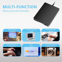 Unidad de Disquete Externa USB/Tipo-C Hirucy de 3.5 Pulgadas, Lector de Disquetes para PC, Laptop, Escritorio, Windows 11/10/8/7/2000/XP