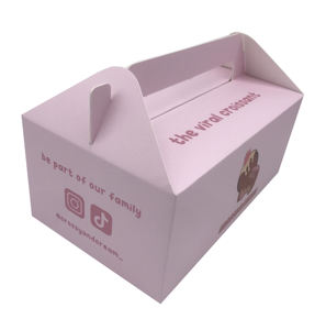 Boîtes cadeaux roses Boîtes en papier pour gâteaux Boîtes à cupcakes faciles à assembler pour boulangerie - Product Image 5