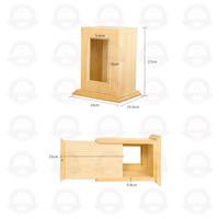 Urna para mascotas ecológica de madera maciza, ataúd, capacidad personalizada, cremación de entierro, contenedor de cenizas directo de fábrica Shandong, marca Sdd Tmall