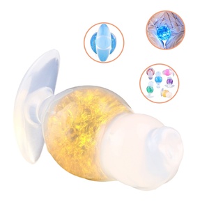 CF-P9139 Tapón Anal de Silicona Suave con Forma de Corazón de Hielo, Dilatador Anal con Cristal de Vidrio Integrado, Inserto Vaginal y Anal, Juguetes Unisex al por Mayor - Product Image 1