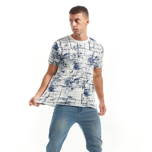 เสื้อยืดผู้ชายลายกราฟิกวินเทจสไตล์เรโทร ผ้าคอตตอนถักเนื้อหนา 100% รับสกรีนโลโก้ - Product Image 4