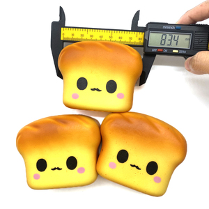 Jouets Squishy en PU Mignons à Remontée Lente, Aliments Simulés (Pain, Gâteau), Jouet Anti-Stress à Presser pour Adultes et Enfants - Product Image 6