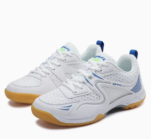 Chaussures de badminton en maille respirante, semelle en caoutchouc antidérapante, baskets de sport légères à lacets pour intérieur et extérieur - Product Image 4