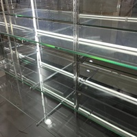 Vitrine en verre 70 ''vitrine pour magasin de fumée vitrine en aluminium vitrine de comptoir en verre avec porte coulissante