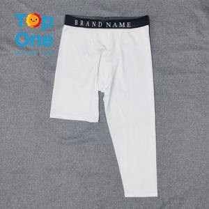 TopOne personalizar hombres 3/4 una pierna compresión Capri medias pantalones atléticos capa fresca seca deportes medias Leggings Yoga pantalones hombres - Product Image 3