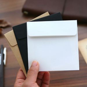 Sobres Cuadrados Retro de Papel Kraft Fresco de 10x10 cm para Cartas de Amor, Mini Sobres Pequeños de 10*10 para Tarjetas de Felicitación - Product Image 2