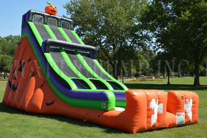 Castillo Inflable de Halloween con Tobogán, Decoración de Calabaza y Fantasma para Fiestas, Ideal para Eventos en Interiores y Exteriores - Product Image 5