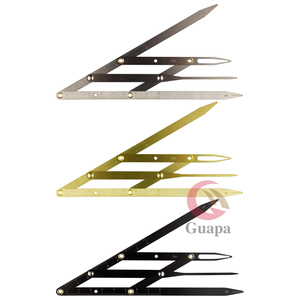 ฉลากส่วนตัวที่สวยงามกล่องบรรจุภัณฑ์ Microblading กึ่งถาวรแต่งหน้าไม้บรรทัดเข็มทิศสแตนเลสคิ้วการทำแผนที่ไม้บรรทัด - Product Image 6