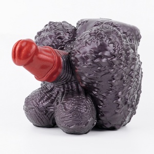 Male Monkey Hip Masturbators with 9cm <b>Dildo</b> Silicone Animal Sex Doll Adult Penis Training Sex Toys Pocket Pussy for Couple Gay - Product Image 2