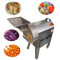 110V Automatische Wortelkool Snijden Chopper Ui Aardappelsnijder Dicer Groentesnijder Sinaasappel Citroen Fruit Dobbelsteenmachine