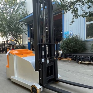 รถยกไฟฟ้าแบบเดินตาม 1.5 ตัน ระยะยก 600 มม. สำหรับคลังสินค้าแคบ ใช้สำหรับขนถ่ายตู้คอนเทนเนอร์ - Product Image 2