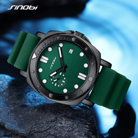 Montre pour homme SINOBI, luxe, étanche, quartz, acier inoxydable, 44 mm, classique, plaqué noir, nouvelle collection 2025