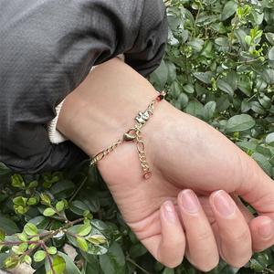 Pulsera de Azabache Dorada, Figura de Mano, Azabache Simulado, Protección Contra el Mal de Ojo, Pulsera de la Buena Suerte - Product Image 4