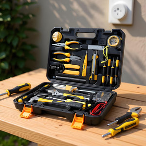 37-Piece Hardware <b>Tool</b> Set - All-in-One Kit for Electrical & Automotive Repairs with Hard Storage Case - Product Image 6